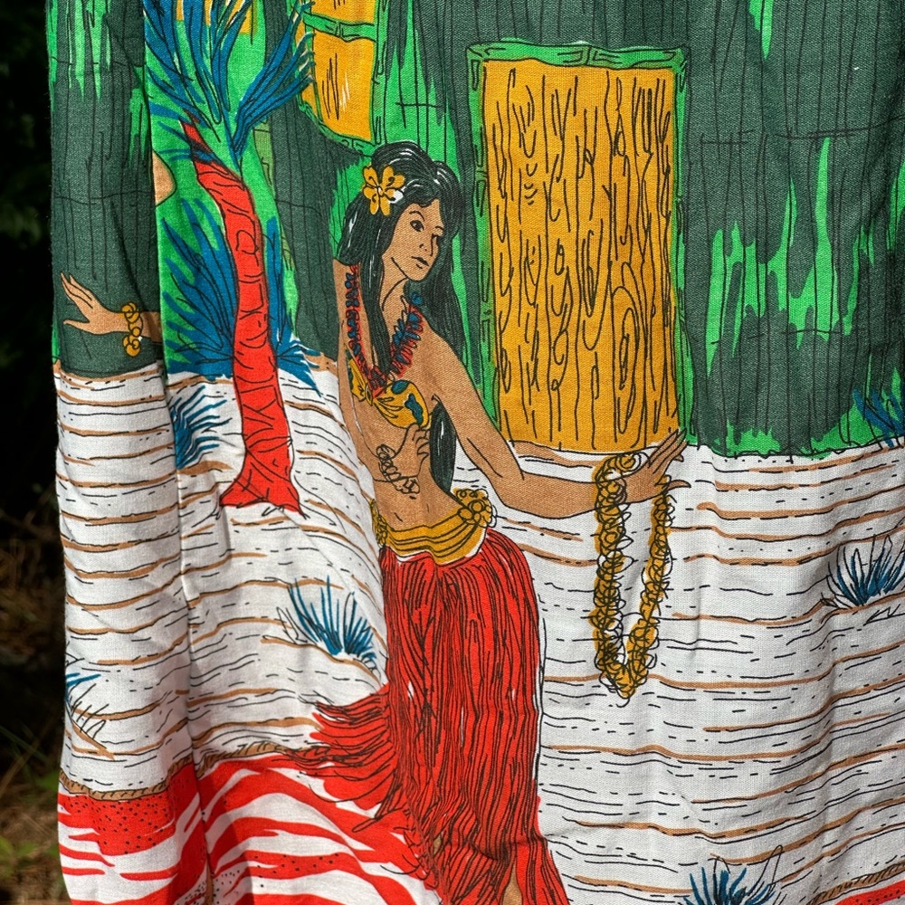 Beach Tropical Vintage Handmade Tiki Hula Girl Hawaiian Small Strapless Cute - Picture 4 of 11